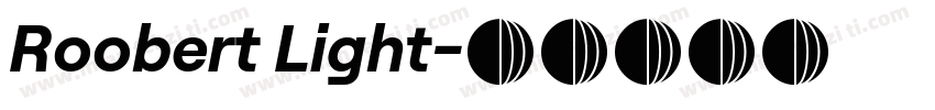 Roobert Light字体转换